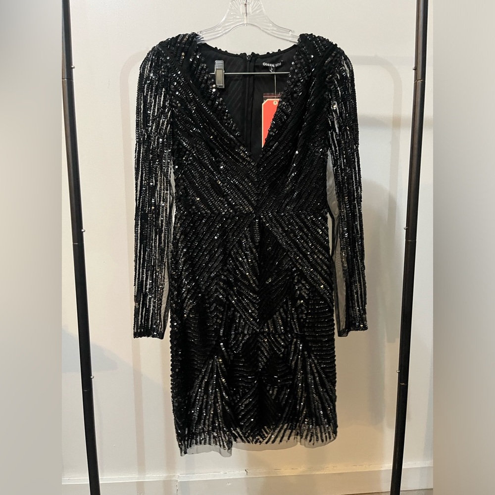 Gianni Bini Formal Mini Sequin Bodycon Dress NWT